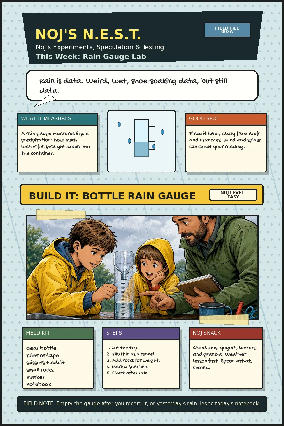 Noj's N.E.S.T. rain gauge lab sheet